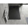 Mexen Hugo receveur rectangulaire SMC 140 x 80 cm, noir, cache noir - 42708014-B