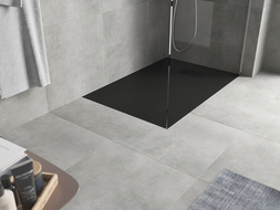 Mexen Hugo receveur de douche rectangulaire SMC 120 x 80 cm, noir, cache noir - 42708012-B
