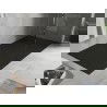 Mexen Hugo bac rectangulaire SMC 170 x 80 cm, noir, couvercle noir - 42708017-B