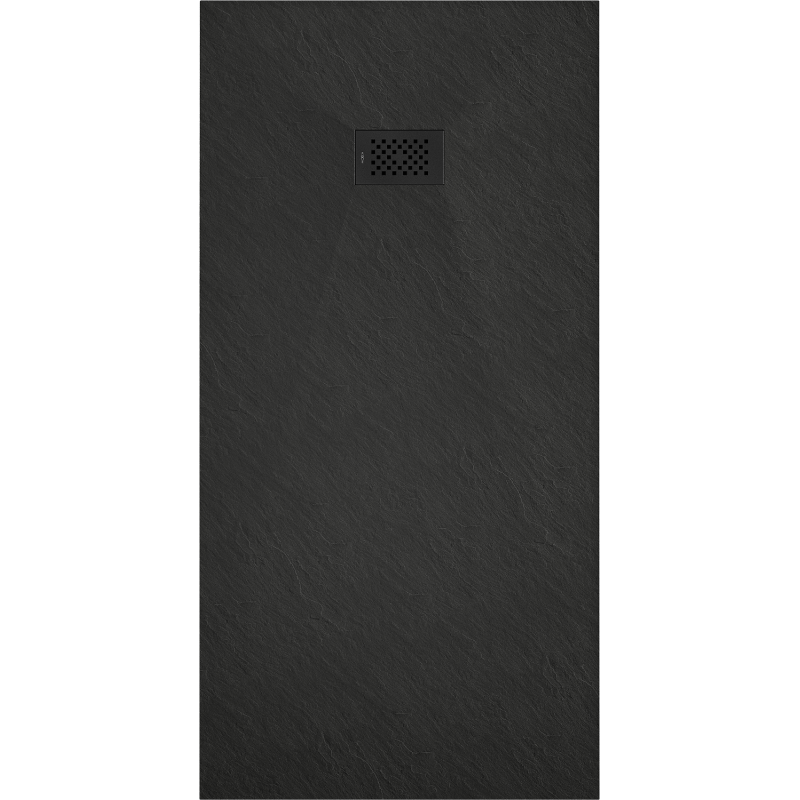 Mexen Hugo receveur rectangulaire SMC 180 x 80 cm, noir, cache noir - 42708018-B