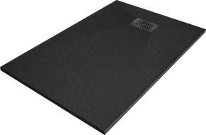 Mexen Hugo receveur de douche rectangulaire SMC 120 x 90 cm, noir, cache noir - 42709012-B
