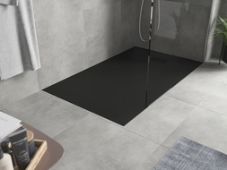 Mexen Hugo receveur de douche rectangulaire SMC 140 x 90 cm, noir, cache noir - 42709014-B