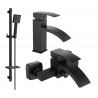 Mexen Libra DQ45 ensemble baignoire, noir - 745103DQ45-70