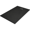 Receveur de douche rectangulaire Mexen Hugo SMC 150 x 90 cm, noir, cache noir - 42709015-B
