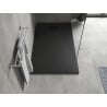 Receveur de douche rectangulaire Mexen Hugo SMC 150 x 90 cm, noir, cache noir - 42709015-B