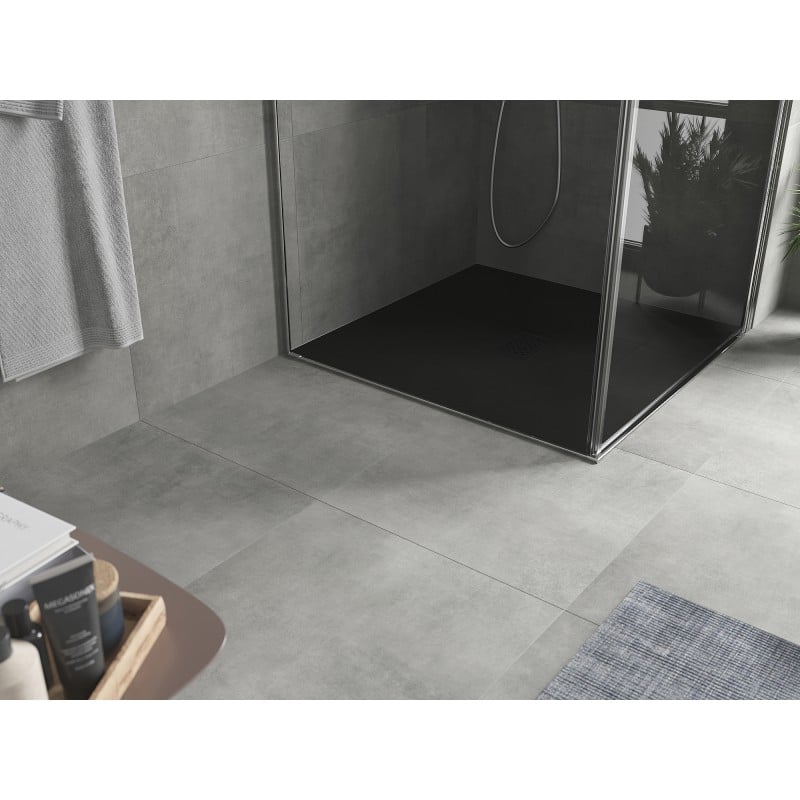 Mexen Hugo receveur de douche carré SMC 100 x 100 cm, noir, cache noir - 42701010-B
