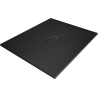 Baignoire Mexen Hugo rectangulaire SMC 120 x 100 cm, noir, couvercle noir - 42701012-B