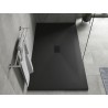 Mexen Hugo receveur rectangulaire SMC 200 x 100 cm, noir, cache noir - 42701020-B