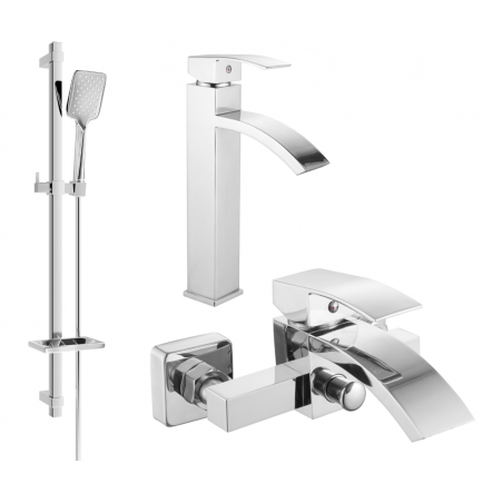 Mexen Libra DQ62 ensemble bain, chromé - 745113DQ62-00