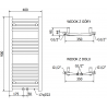 Mexen Ares radiateur électrique 900 x 400 mm, 300 W, doré - W102-0900-400-2300-50