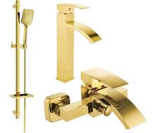 Mexen Libra DQ62 ensemble baignoire, doré - 745113DQ62-50