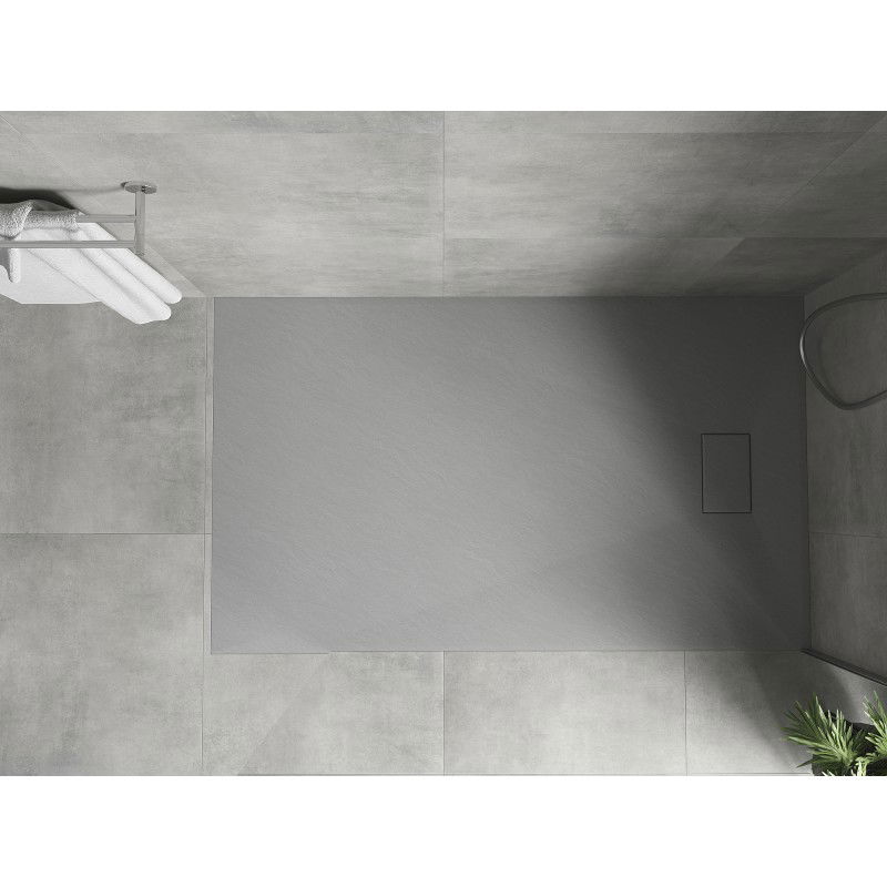 Mexen Hugo receveur de douche rectangulaire SMC 160 x 70 cm, gris - 42617016