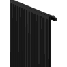 Radiateur à ailettes Mexen CH10 Hygiene 900 x 2600 mm, raccordement latéral, 2322 W, noir - W410H-090-260-70