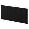 Radiateur à ailettes Mexen CH10 Hygiene 900 x 2600 mm, raccordement latéral, 2322 W, noir - W410H-090-260-70