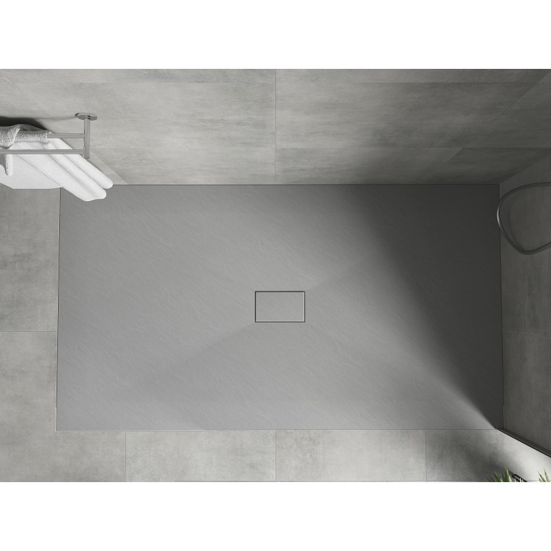 Mexen Hugo receveur de douche rectangulaire SMC 160 x 100 cm, gris - 42611016