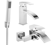 Mexen Libra R77 ensemble de bain, chromé - 745103R77-00