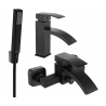 Mexen Libra R77 ensemble baignoire, noir - 745103R77-70