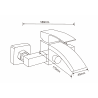 Mexen Libra R62 ensemble de baignoire, chrome - 745103R62-00