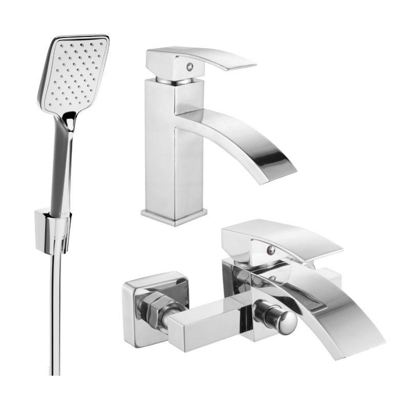 Mexen Libra R62 ensemble de baignoire, chrome - 745103R62-00