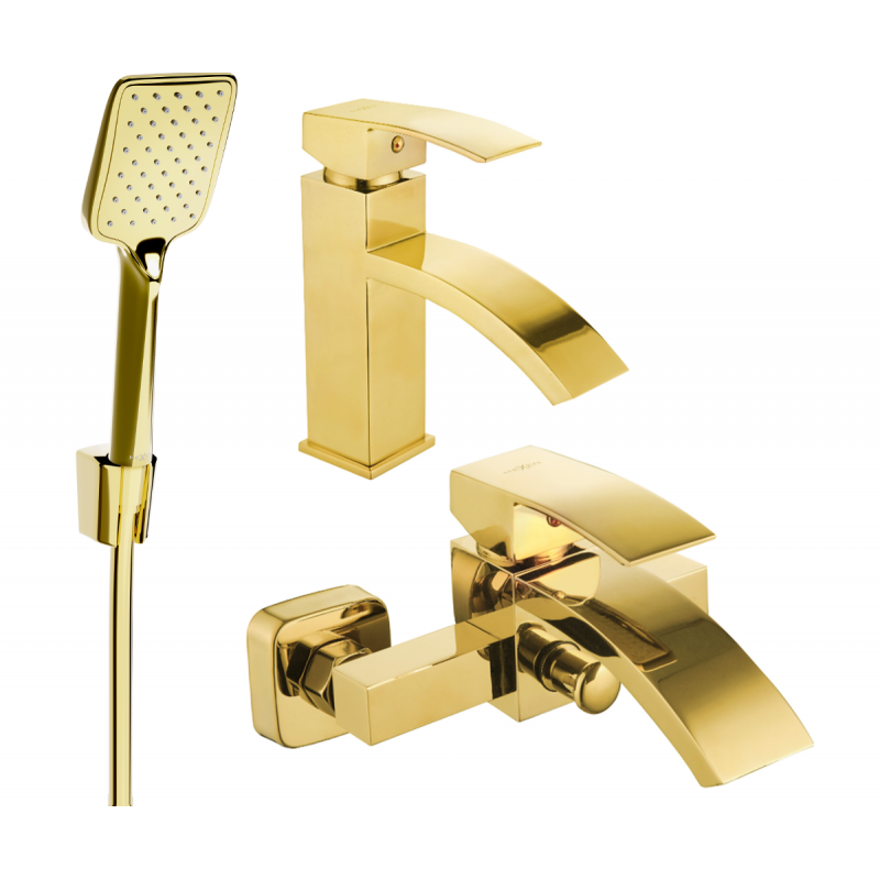 Mexen Libra R62 ensemble de baignoire, doré - 745103R62-50