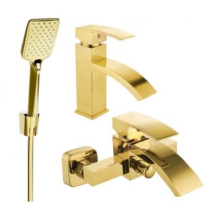 Mexen Libra R62 ensemble de baignoire, doré - 745103R62-50