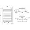 Mexen Ares radiateur électrique 700 x 500 mm, 300 W, blanc - W102-0700-500-6300-20