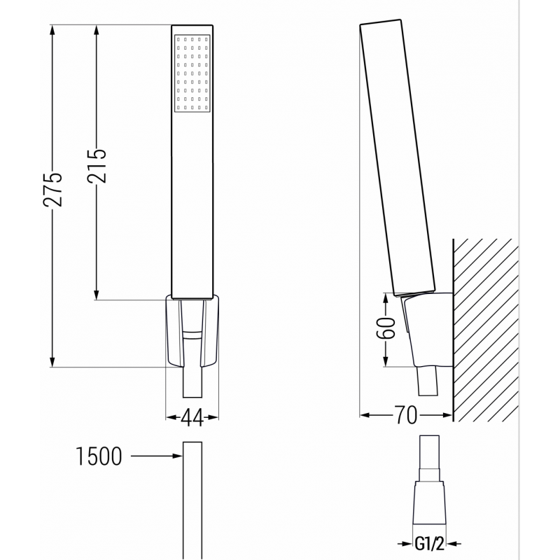 Mexen Libra Ensemble de bain R77, chrome - 745113R77-00