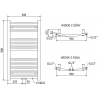 Mexen Ares radiateur électrique 900 x 500 mm, 400 W, blanc - W102-0900-500-6400-20