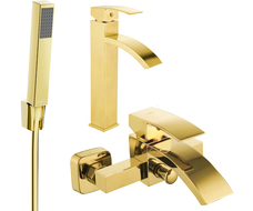 Mexen Libra R77 ensemble de baignoire, doré - 745113R77-50