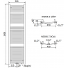 Mexen Ares radiateur électrique 1800 x 500 mm, 900 W, blanc - W102-1800-500-6900-20