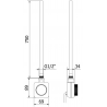 Mexen Ares radiateur électrique 1800 x 500 mm, 900 W, blanc - W102-1800-500-6900-20