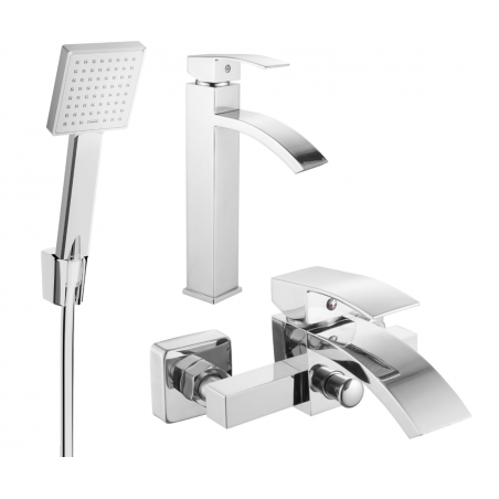 Mexen Libra R45 ensemble de baignoire, chrome - 745113R45-00