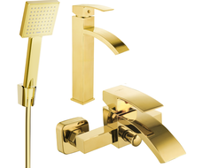 Mexen Libra R45 ensemble de baignoire, doré - 745113R45-50
