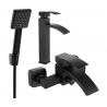 Mexen Libra R45 ensemble de baignoire, noir - 745113R45-70