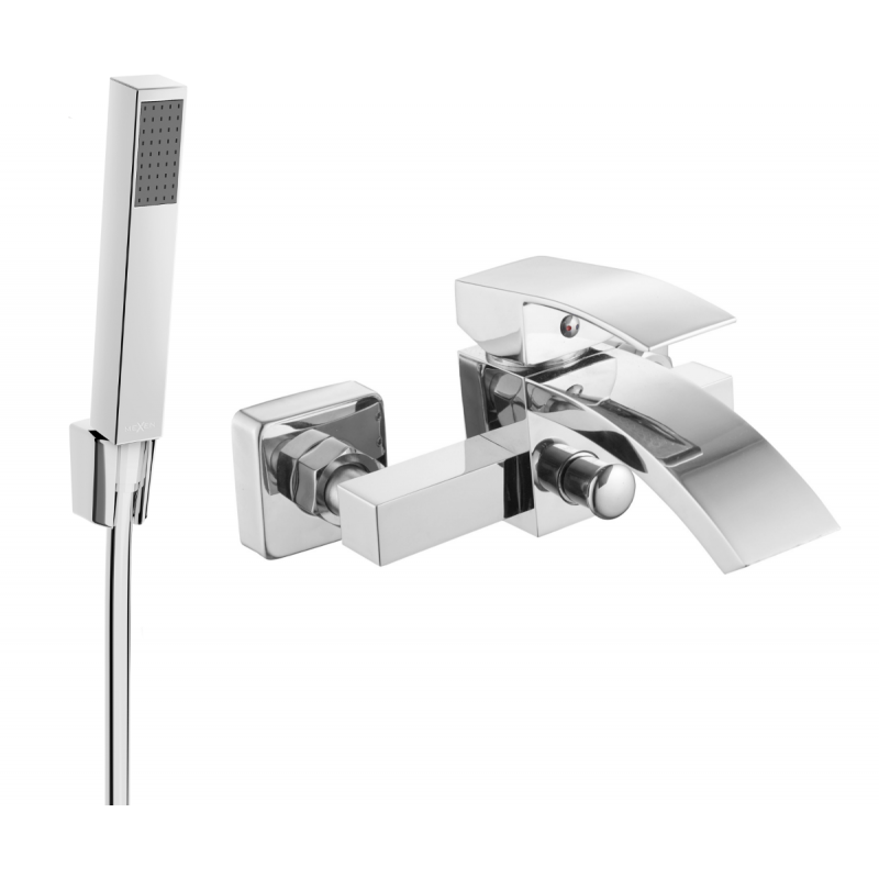 Mexen Libra R77 mitigeur bain avec ensemble de douche, chrome - 74513R77-00