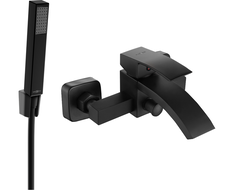 Mexen Libra R77 robinet de baignoire avec ensemble douche, noir - 74513R77-70