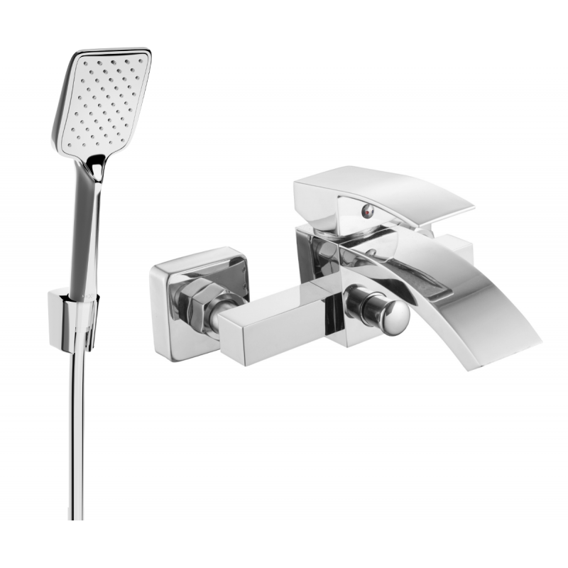 Mexen Libra R62 mitigeur de baignoire avec ensemble de douche, chrome - 74513R62-00