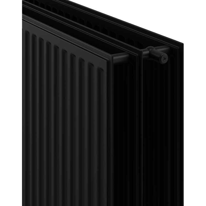Mexen CH30 Radiateur hygiénique à plaques 400 x 2600 mm, raccordement latéral, 2850 W, noir - W430H-040-260-70