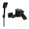 Mexen Libra Mélangeur bain R62 avec ensemble de douche, noir - 74513R62-70
