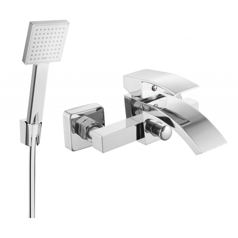 Batterie de baignoire Mexen Libra R45 avec ensemble de douche, chrome - 74513R45-00