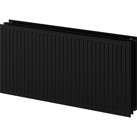 Mexen CH30 Radiateur hygiénique plat 500 x 2400 mm, raccordement latéral, 3112 W, noir - W430H-050-240-70