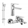 Mexen Lynx DQ62 ensemble de baignoire, chrome - 745903DQ62-00