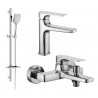 Mexen Lynx DQ62 ensemble de bain, chrome - 745903DQ62-00