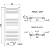 Mexen Mars radiateur électrique 900 x 400 mm, 300 W, noir - W110-0900-400-2300-70
