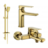 Mexen Lynx DQ62 ensemble de baignoire, doré - 745903DQ62-50