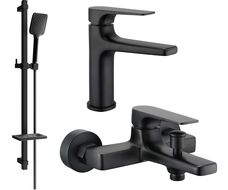 Mexen Lynx DQ62 ensemble de baignoire, noir - 745903DQ62-70