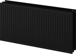 Mexen CH30 Radiateur hygiénique à plaque 900 x 400 mm, raccordement latéral, 826 W, noir - W430H-090-040-70