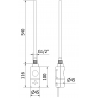 Mexen Mars radiateur électrique 1200 x 600 mm, 600 W, anthracite - W110-1200-600-2600-66