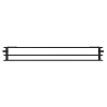 Mexen CH30 Hygiene radiateur en panneau 900 x 2000 mm, raccordement latéral, 4129 W, noir - W430H-090-200-70