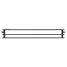 Mexen CH30 Radiateur hygiénique à panneau 900 x 2000 mm, raccordement latéral, 4129 W, noir - W430H-090-200-70